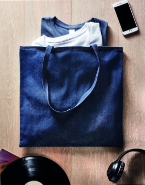 Logo trade promotional giveaways picture of: Recycled denim shopping bag