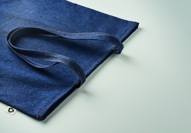 Logo trade promotional products image of: Recycled denim shopping bag