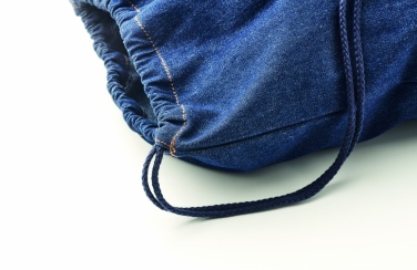 Logotrade advertising products photo of: Recycled denim drawstring bag