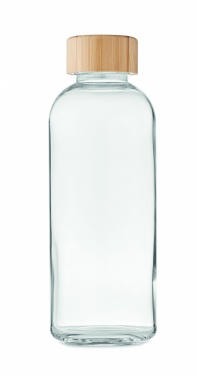 Logotrade promotional items photo of: Glass bottle 650ml bamboo lid