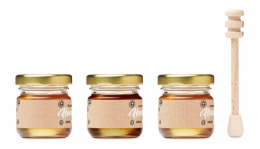 Logo trade promotional gifts picture of: Set of 3 wildflower honey