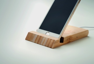 Logotrade corporate gifts photo of: Bamboo wireless charger  10W ODOS