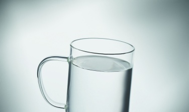 Logo trade advertising products image of: Glass mug 400ml with cork base