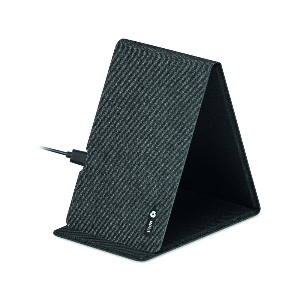 Logotrade promotional merchandise photo of: RPET wireless charger 15W