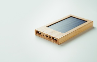 Logo trade promotional giveaways image of: Solar power bank 4000 mAh ARENA SOLAR