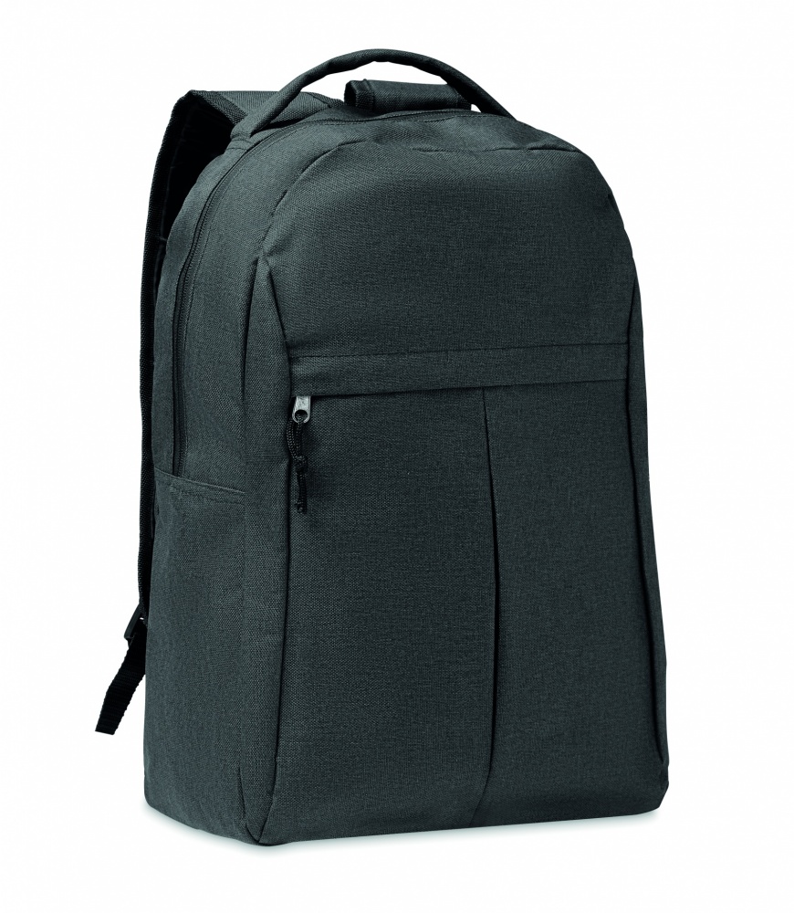Logo trade corporate gifts image of: 600D RPET 2 tone backpack