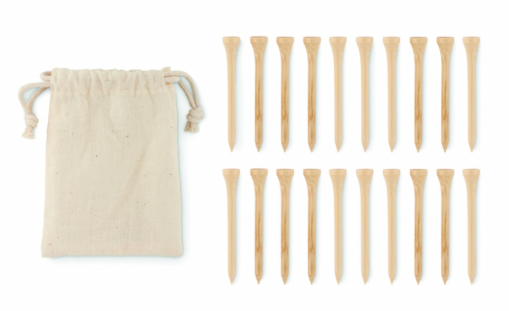 Logotrade promotional gifts photo of: 20 bamboo golf tees set