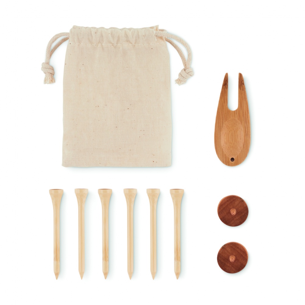 Logo trade corporate gifts image of: Golf accessories set in pouch