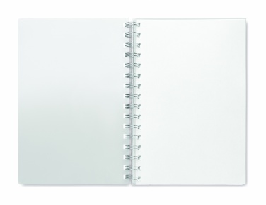 Logo trade promotional merchandise photo of: A5 RPET notebook recycled lined