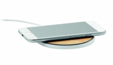 Logotrade promotional items photo of: Bamboo wireless charger 10W
