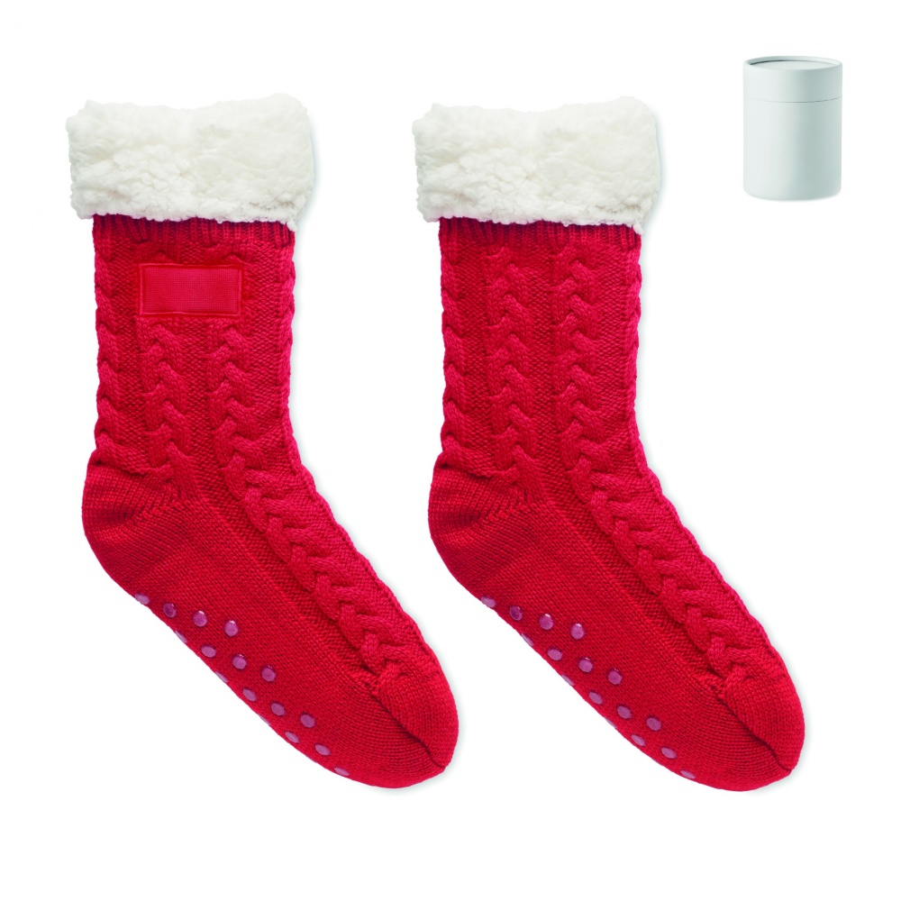 Logo trade promotional product photo of: Pair of slipper sock L