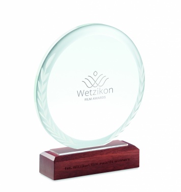 Logo trade promotional giveaway photo of: Round award plaque