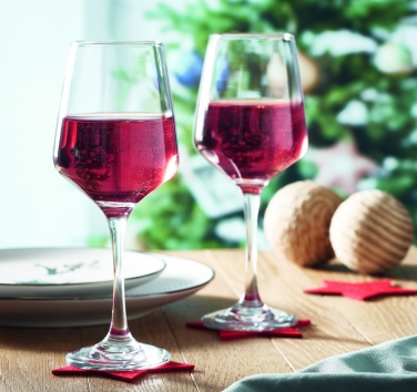 Logo trade promotional giveaways picture of: Set of 2 wine glasses