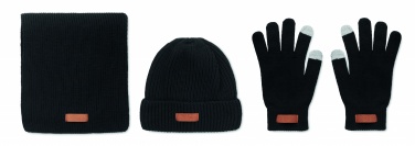 Logo trade advertising product photo of: Set of 3 RPET winter pieces