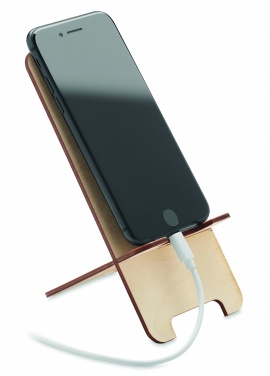 Logo trade promotional giveaway photo of: Birch Wood phone stand