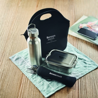 Logotrade promotional product image of: Lunch set in stainless steel