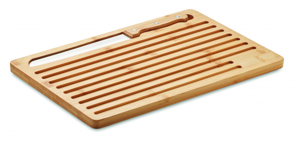 Logo trade business gifts image of: Bamboo cutting board set