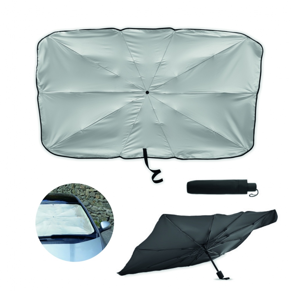 Logo trade promotional giveaways picture of: Car Sunvisor umbrella
