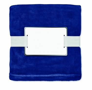 Logo trade promotional gifts image of: RPET fleece blanket 280 gr/m²
