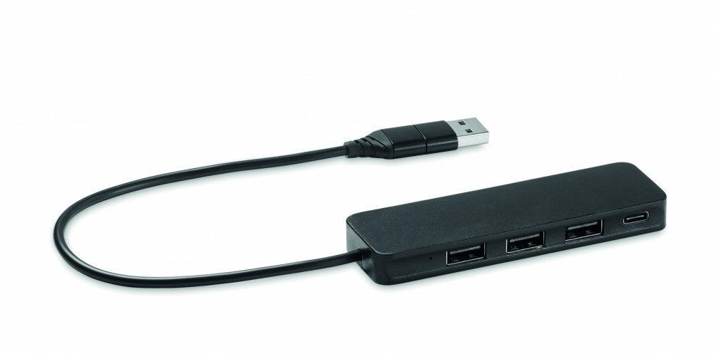 Logotrade promotional items photo of: USB-C 4 port USB hub