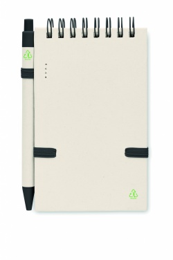 Logo trade promotional giveaways image of: A6 milk carton notebook set
