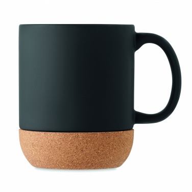 Logo trade corporate gift photo of: Matt ceramic cork mug 300 ml