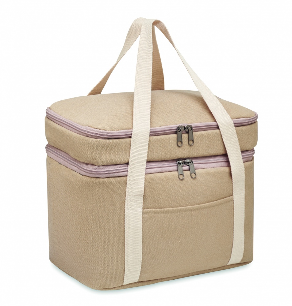Logotrade promotional gift image of: Cooler bag canvas 320 gr/m²