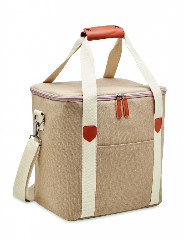 Logotrade promotional gift image of: Large cooler bag canvas 450gr/m