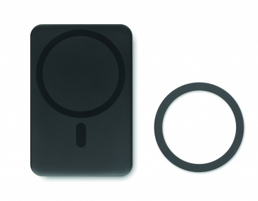 Logo trade corporate gifts image of: Magnetic wireless charger 15W powerbank 5000 mAh