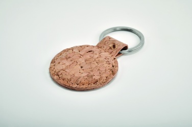 Logotrade promotional giveaways photo of: Round cork key ring Mikkeli