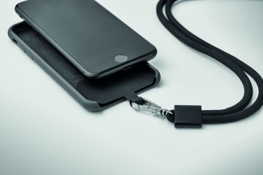 Logo trade promotional items picture of: RPET Phone holder lanyard