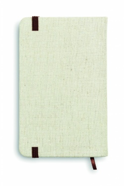 Logotrade promotional giveaway image of: A6 canvas notebook lined