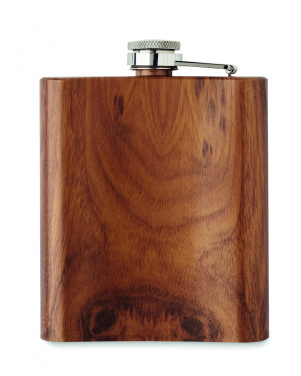 Logo trade promotional merchandise image of: Slim hip flask 190 ml