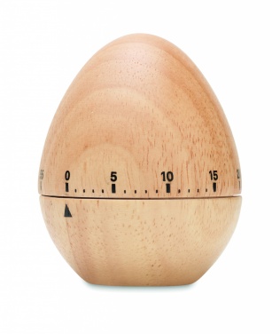 Logo trade business gifts image of: Pine wood egg timer