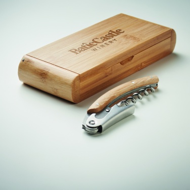 Logotrade promotional giveaway picture of: Waiter's knife in bamboo