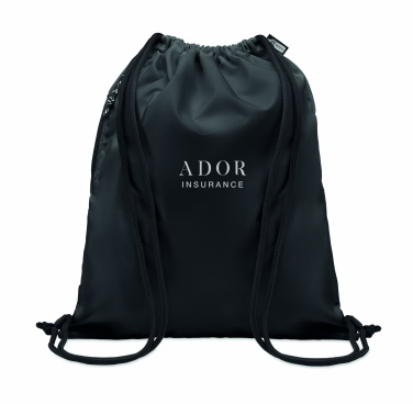 Logo trade advertising products image of: Large drawstring bag 300D RPET