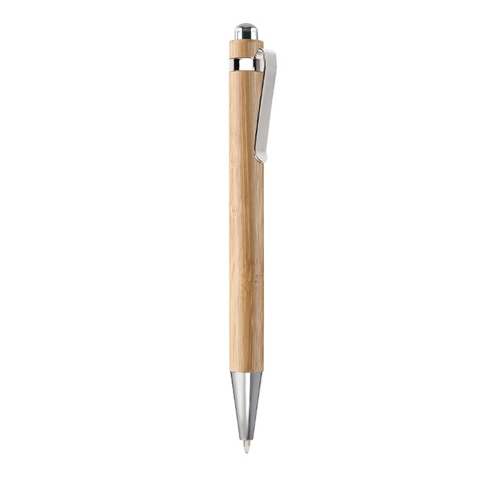 Logo trade corporate gift photo of: Bamboo automatic ball pen