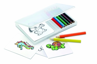 Logo trade business gift photo of: Wooden pencil colouring set