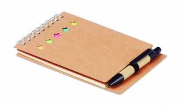 Logo trade promotional merchandise image of: Notepad with pen and memo pad