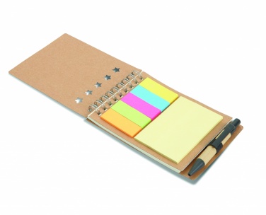 Logo trade corporate gifts image of: Notepad with pen and memo pad