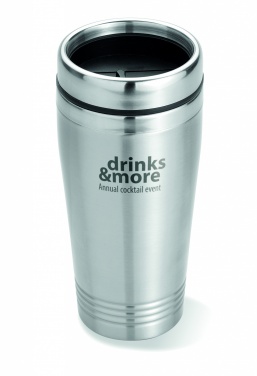 Logo trade promotional products image of: Double wall travel cup 400ml