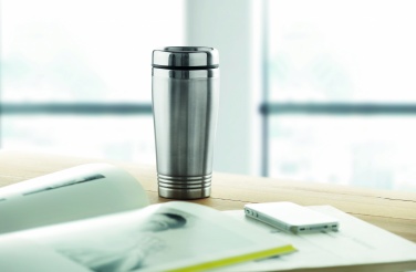 Logo trade promotional gifts image of: Double wall travel cup 400ml
