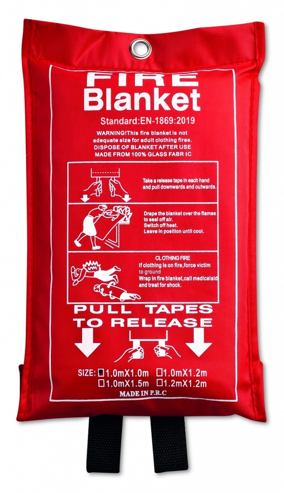 Logotrade promotional products photo of: Fire blanket in pouch 100x95cm