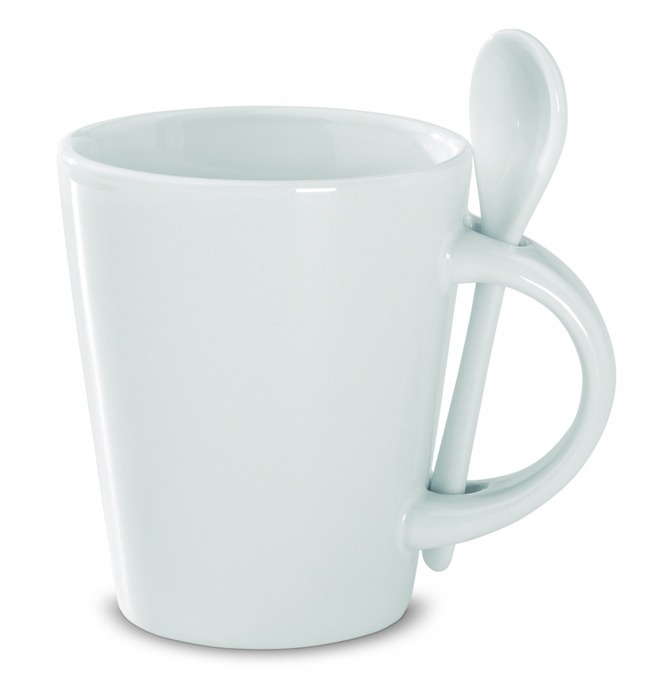 Logo trade promotional items image of: Sublimation mug with spoon