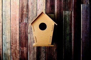 Logo trade promotional merchandise picture of: Wooden bird house
