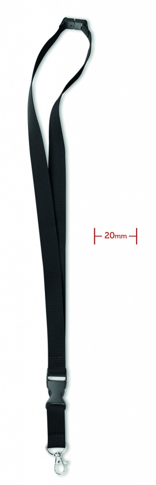 Logotrade promotional gift image of: Lanyard hook and buckle 20 mm