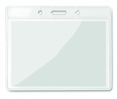Logo trade promotional giveaway photo of: Transparent badge 10cmx8cm