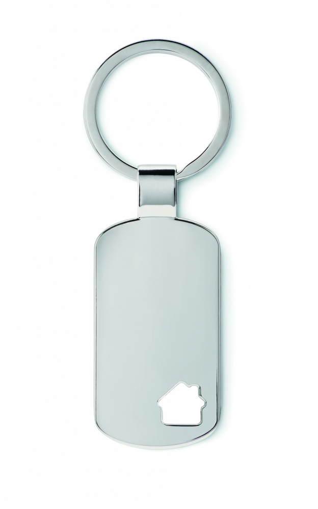 Logotrade promotional item picture of: Key ring with house detail Jelgava