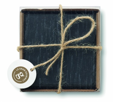 Logotrade promotional merchandise picture of: Slate coasters with EVA bottom