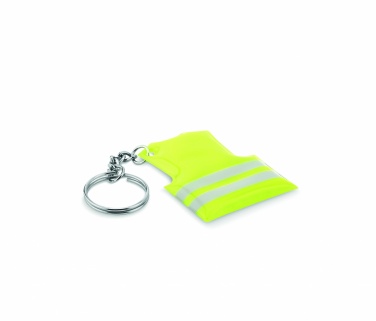 Logo trade promotional giveaways image of: Key ring with reflecting vest Jekabpils
